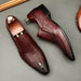 Handmade Men's Wedding Oxford Shoes Genuine Leather Brogue Men's Business Formal Shoes