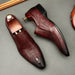 Handmade Men's Wedding Oxford Shoes Genuine Leather Brogue Men's Business Formal Shoes