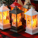 Christmas Lantern Santa Deer Snowman Lamp For Home Party New Year Decoration