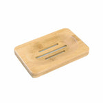 Wooden Natural Bamboo Soap Dishes Tray Portable Bathroom Soap Container