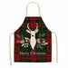 Christmas Apron Home Kitchen Accessories New Year Christmas Cooking Gifts