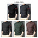 Men Sweater Clothing Knitwear Warm Pullover Striped Fashion Casual O-Neck Pullover