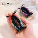 Rainbow Hair Clips Big Crabs For Ponytail Bun Hair Clamps Candy Color Hairpin