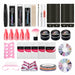 ROSALIND Poly Nail Gel Kit Lamp Gel Polish Set Manicure Professional Tool Kit Set