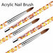 Crystal Acrylic Nail Art Brush UV Gel Carving Pen DIY Nail Drawing Brush