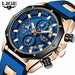 New Fashion Men's LIGE Watches Top Brand Luxury Watch Men Quartz Waterproof Wristwatch