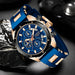 New Fashion Men's LIGE Watches Top Brand Luxury Watch Men Quartz Waterproof Wristwatch
