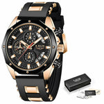 New Fashion Men's LIGE Watches Top Brand Luxury Watch Men Quartz Waterproof Wristwatch