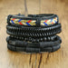 Braided Wrap Leather Bracelets Men Vintage Life Tree Wood Beads Wristbands