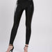 Women Winter Leather Pants High Waist Stretch Warm Velvet Leggings Pants