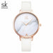 Fashion Ladies Watches Leather Quartz Watch Thin Casual Strap Watch For Women