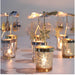 Metal Candle Stand Christmas New Year Decor Ornaments for Home