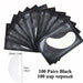 100 Pairs Eyelash Extension Paper Patches 7 Color Under Eye Pads
