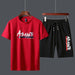 Men's Tracksuit Sportswear Two Piece Set T Shirt Shorts Sports Clothing