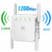 5Ghz Wireless WiFi Repeater 1200Mbps Router Wifi Booster 5G Wi-Fi Signal Amplifier