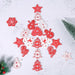 Wooden Christmas Ornaments For Christmas Tree Hangings Xmas Decoration For Home 10PCs