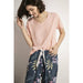Pajamas Set Women Sleepwear Female Floral Printed Contrasting Color Pajamas Tops With Long Trousers