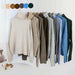 Autumn Winter Women Knitted Turtleneck Cashmere Sweater Oversize Casual Basic Pullover Jumper