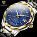 LIGE Original Brand Wrist Watches Men's Tungsten Waterproof Mechanical Watch