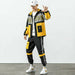 Hip Hop Work Wear Men's Jacket & Pant 2PCs Set Tracksuit Clothing
