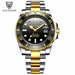 New Fashion Men Mechanical Wristwatch Stainless Steel Waterproof Brand Luxury Men Watches