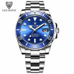 New Fashion Men Mechanical Wristwatch Stainless Steel Waterproof Brand Luxury Men Watches