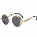 Classic Steampunk Sunglasses Men And Women Luxury Retro Round Sunglasses