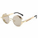 Classic Steampunk Sunglasses Men And Women Luxury Retro Round Sunglasses