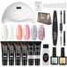 ROSALIND Poly Nail Gel Kit Lamp Gel Polish Set Manicure Professional Tool Kit Set