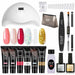 ROSALIND Poly Nail Gel Kit Lamp Gel Polish Set Manicure Professional Tool Kit Set
