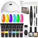ROSALIND Poly Nail Gel Kit Lamp Gel Polish Set Manicure Professional Tool Kit Set