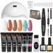 ROSALIND Poly Nail Gel Kit Lamp Gel Polish Set Manicure Professional Tool Kit Set