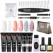 ROSALIND Poly Nail Gel Kit Lamp Gel Polish Set Manicure Professional Tool Kit Set