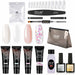 ROSALIND Poly Nail Gel Kit Lamp Gel Polish Set Manicure Professional Tool Kit Set