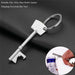 Beer Bottle Opener Portable Key Shape Bottle Opener Ring Keychain