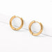 Geometric Hoop Earrings Stainless Steel Gold Color Circle Punk Earrings Women Fashion Jewelry