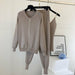 Knitted Sweater Casual Chain Vest Knitted Jacket Elastic Pants Three-Piece Sets