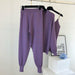 Knitted Sweater Casual Chain Vest Knitted Jacket Elastic Pants Three-Piece Sets