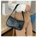 Crocodile Pattern Women Shoulder Bags PU Leather Small  Baguette Purse Handbags