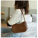 Crocodile Pattern Women Shoulder Bags PU Leather Small  Baguette Purse Handbags