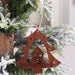 3D Christmas Ornament Wooden Hangings Christmas Decorations For Home Party New Year