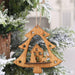 3D Christmas Ornament Wooden Hangings Christmas Decorations For Home Party New Year