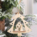 3D Christmas Ornament Wooden Hangings Christmas Decorations For Home Party New Year