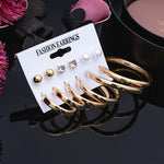 Women's Earrings Set Pearl Crystal Earrings Women Tassel Acrylic Earrings Jewelry