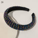 Luxury New Bejeweled Padded Headbands Fashion Rhinestones Hairbands Women Sparkly Novelty Headbands