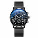 Men Watches Luxury Stainless Steel Mesh Business Luminous Wristwatch