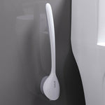 TPR Silicone Toilet Cleaning Brush No Dead Corner Wall-Mounted Creative Toilet Wash Brush