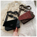 Designer Handheld Frosted Handbag Women Shoulder Slung Small Square Bag