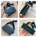 Designer Handheld Frosted Handbag Women Shoulder Slung Small Square Bag