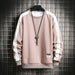 Long Sleeve Sweatshirts Men New Fashion 6 Color Casual O-Neck Patchwork Sweatshirt